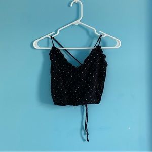 abercrombie & fitch cropped blouse